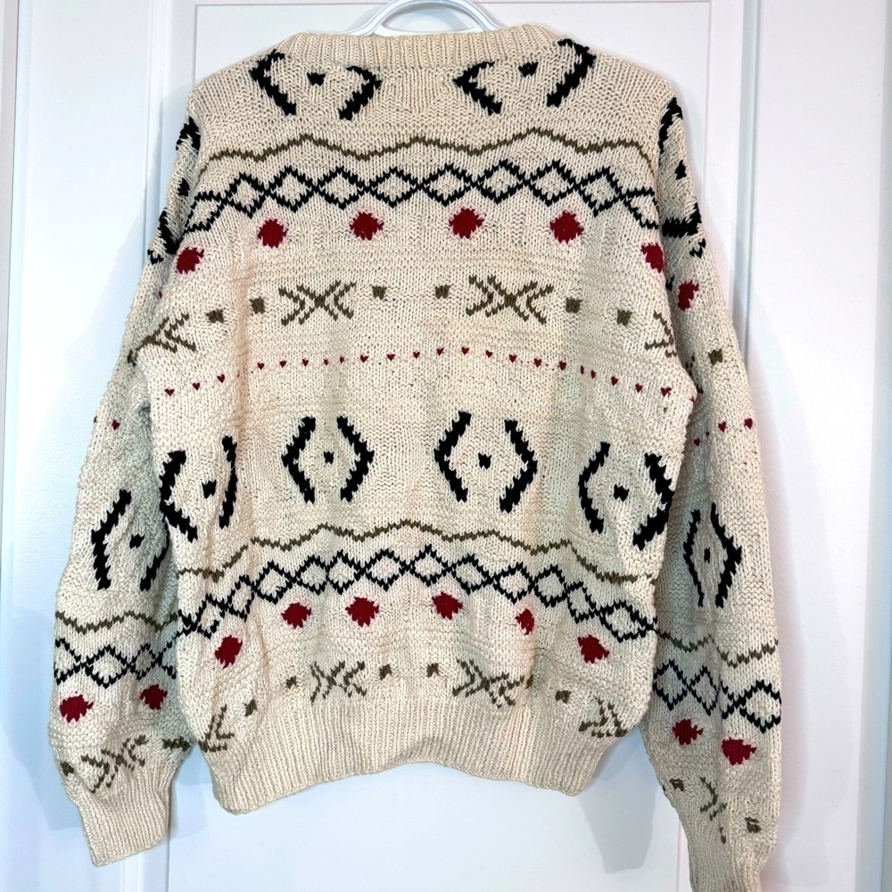 Vintage Hand Knit Grafton & Co Chunky Crewneck - Picture 3 of 10